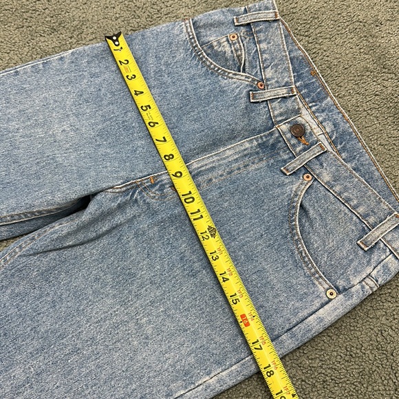 Levi's Vintage Orange Tab 517 Boot Cut Men's Blue Jeans USA made 1980s - Picture 10 of 12